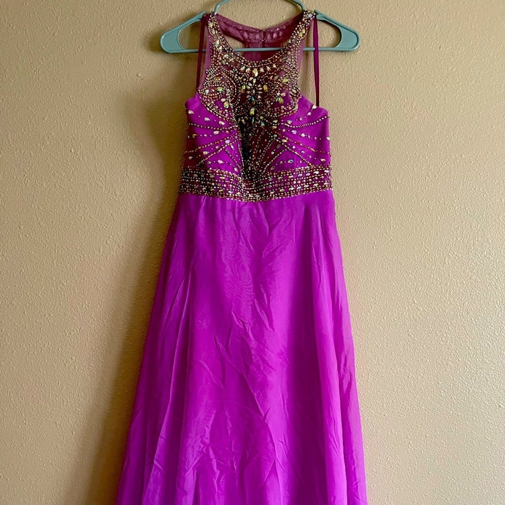 Floor length prom dress